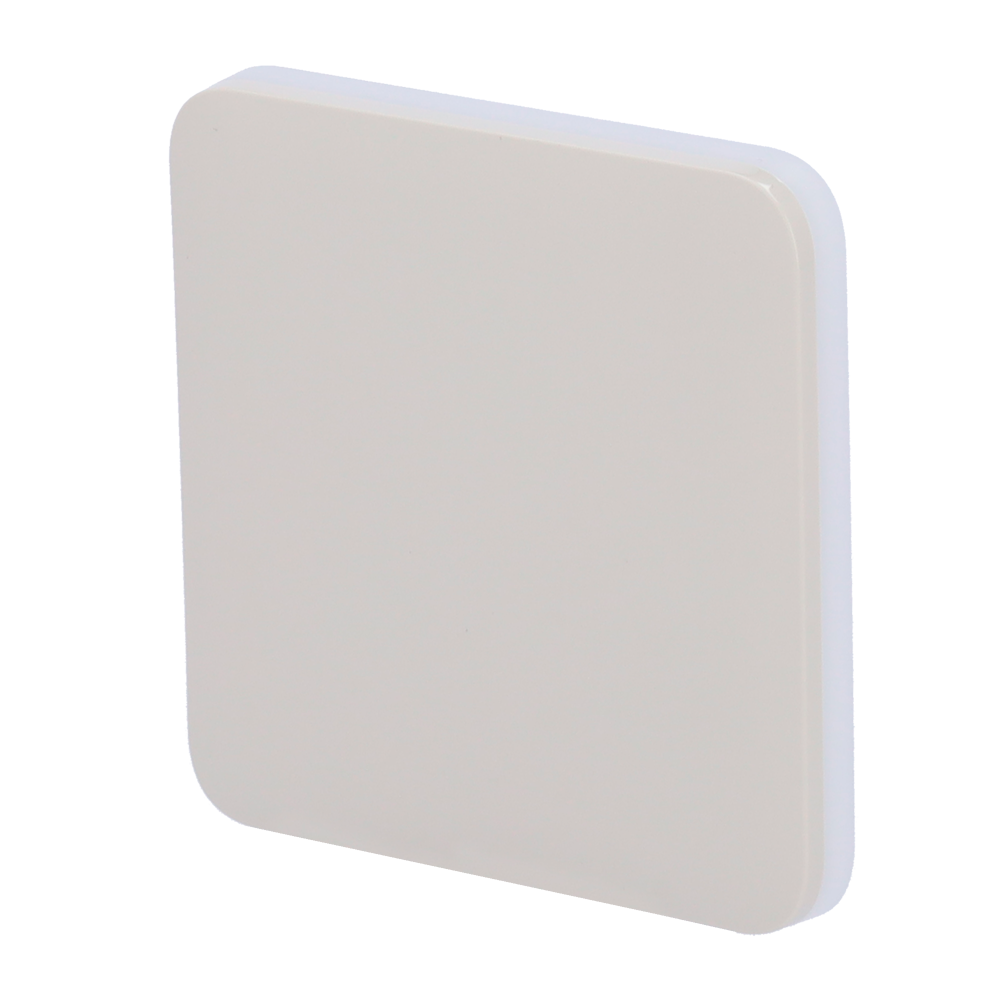 (AJ-SOLOBUTTON-1G2W-OYS) Panneau tactile pour un interrupteur d'éclairage - Compatible AJ-LIGHTCORE-1G / -2W - Rétro-éclairage LED - Clavier tactile sans contact - Couleur huître - Ajax - LightSwitch SoloButton