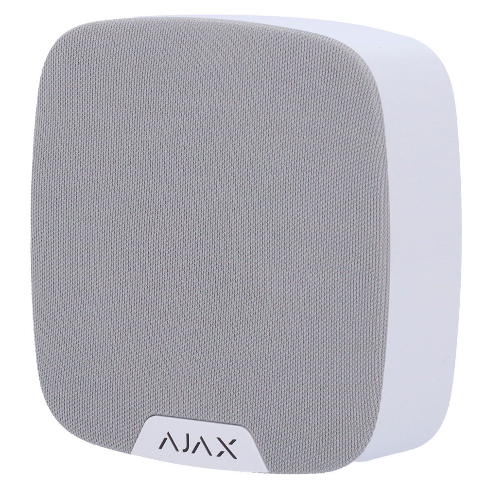 (AJ-SPEAKERPHONE-W) Module vocal sans fil - Sans fil 868 MHz Jeweller - Puissance sonore maximale 103 dB - Alimentation 4 piles CR123A 3.0 V - Optimisation de la voix grâce à l'IA - Support avec vis de fixation