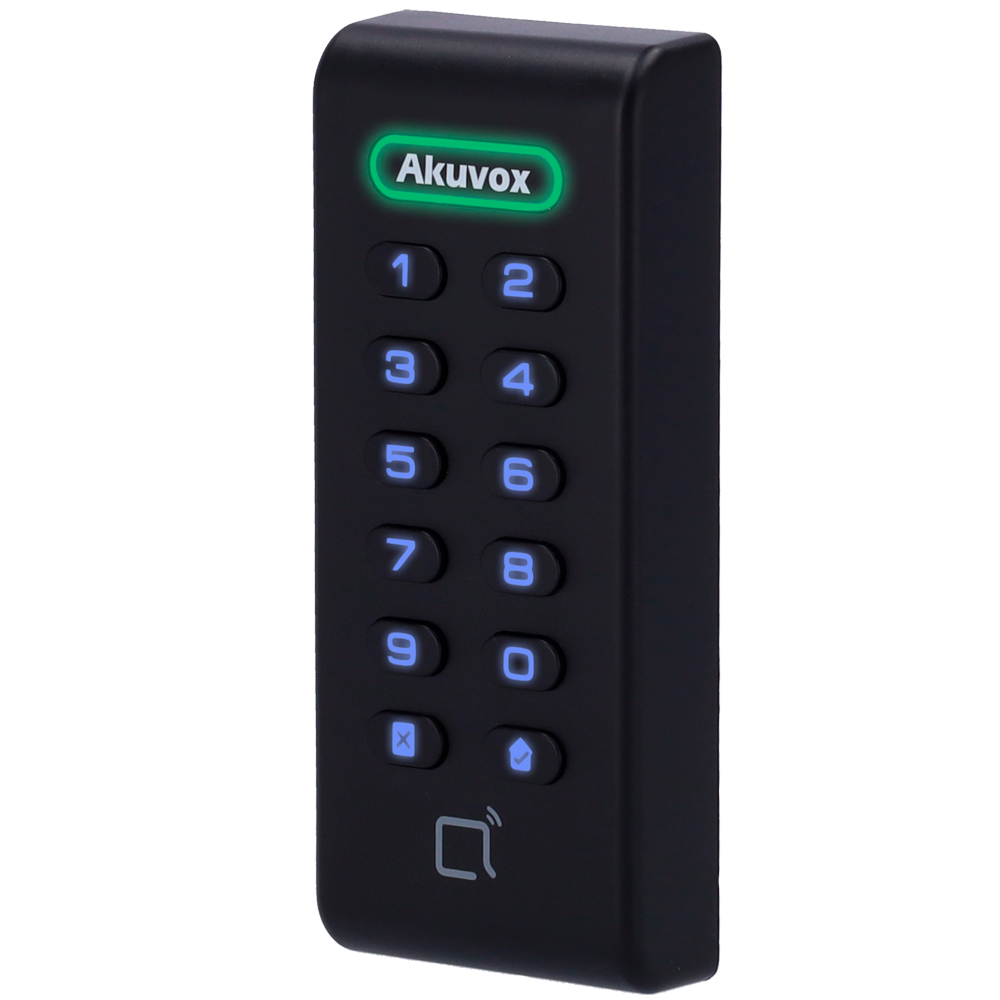 (AK-ACR-CRP11) Lecteur d'accès - Accès par carte EM/MF et PIN - Indicateur LED et sonore - Wiegand 26/34 - Compatible avec Akuvox et les dispositifs tiers - Convient à une utilisation extérieure IP65  | Plastique