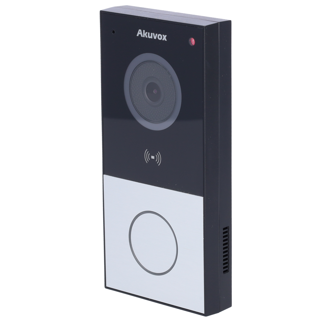 [AK-E12S] (AK-E12S) Interphone vidéo IP de surface - Caméra 2 Mpx | Audio bidirectionnel - Ouverture avec carte MF, NFC et BLE | 1 relais - PoE, norme SIP - Maintenance Cloud - Connexion du moniteur et des platines via le Cloud