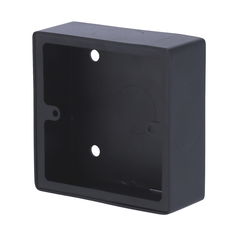 [AK-GANGBOX] (AK-GANGBOX) boîte de jonction - Compatible avec interphones vidéo - Installation sur une surface - Mesures: 86 (L) x 86 (H) x 32 (Pr) mm - Fabriquée en acier - Ouvertures pour connexions