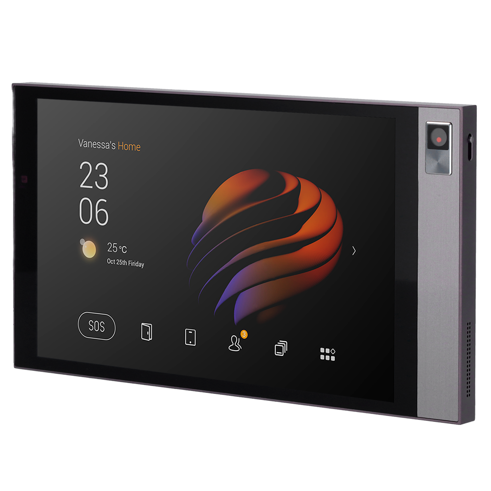 [AK-PG71-POE-EU] (AK-PG71-POE-EU) Moniteur Android 10.0 pour domotique - Écran TFT de 8" | Applications tierces - Moniteur vidéo de porte d'entrée - TCP/IP, PoE, Wi-Fi, Bluetooth, ZigBee, SIP - Capteurs environnementaux - Connexion via le Cloud | Caméra intégrée