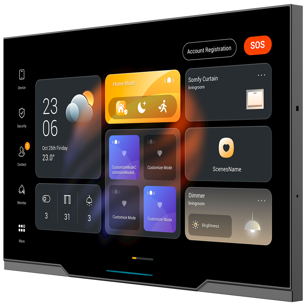 [AK-PH81-POE-ST] (AK-PH81-POE-ST) Moniteur Android 12.0 pour domotique - Écran TFT de 10" | Applications tierces - Moniteur vidéo de porte d'entrée - TCP/IP, PoE, Wi-Fi, Bluetooth, ZigBee, SIP - Capteurs environnementaux 2 relais - Connexion via le Cloud