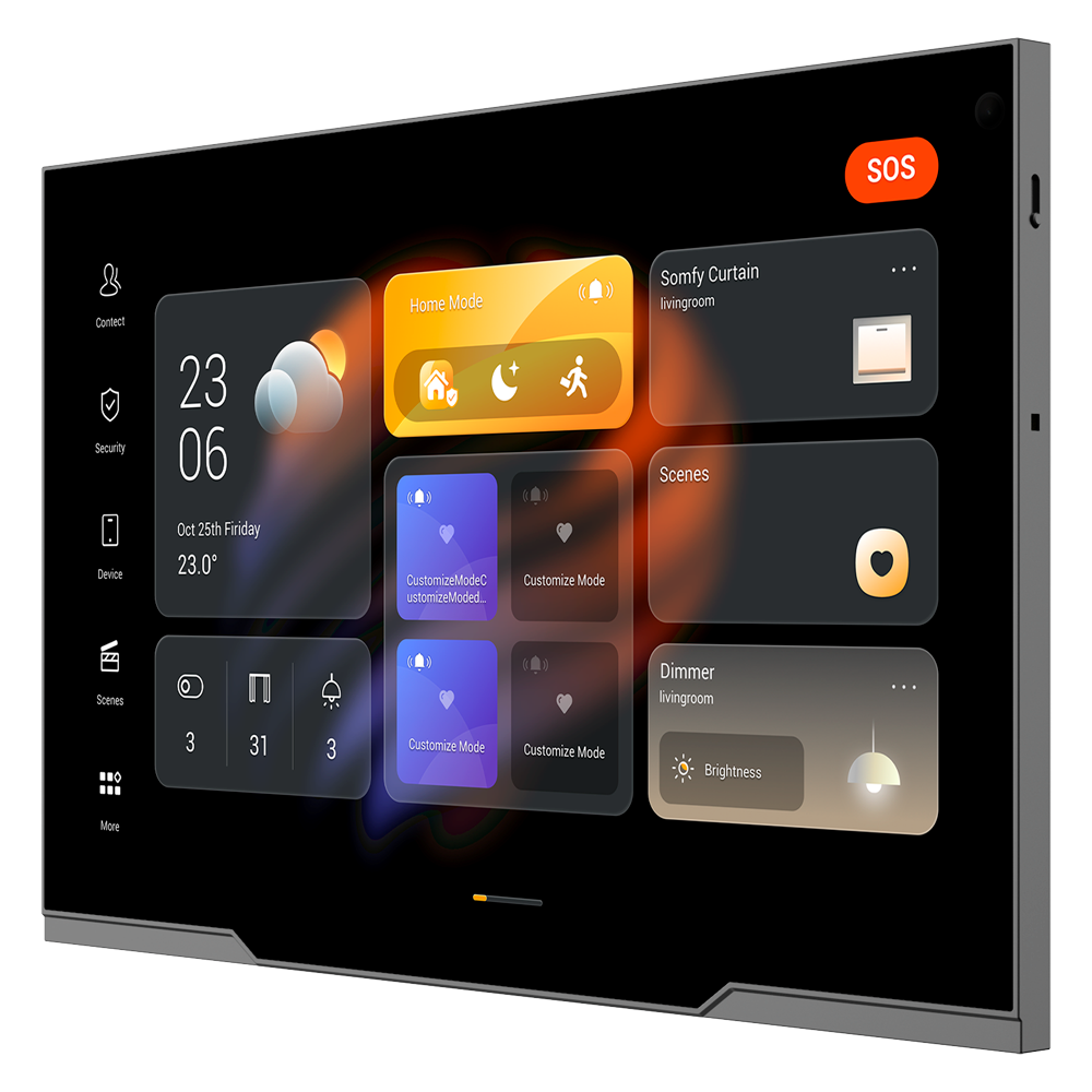 [AK-PHX1-POE-ST] (AK-PHX1-POE-ST) Moniteur Android 12.0 pour domotique - Écran TFT de 12" | Applications tierces - Moniteur vidéo de porte d'entrée - TCP/IP, PoE, Wi-Fi, Bluetooth, ZigBee, SIP - Capteurs environnementaux 2 relais - Connexion via le Cloud