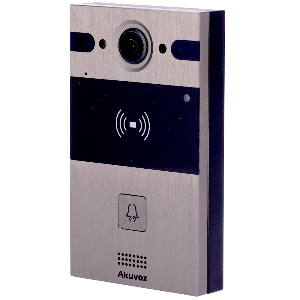 [AK-R25A] (AK-R25A) Interphone vidéo IP de surface - Caméra 4 Grand angle Mpx | Audio bidirectionnel - Ouverture avec carte EM/MF et NFC | 2 relais - PoE, norme SIP - Maintenance Cloud - Connexion du moniteur et des platines via le Cloud