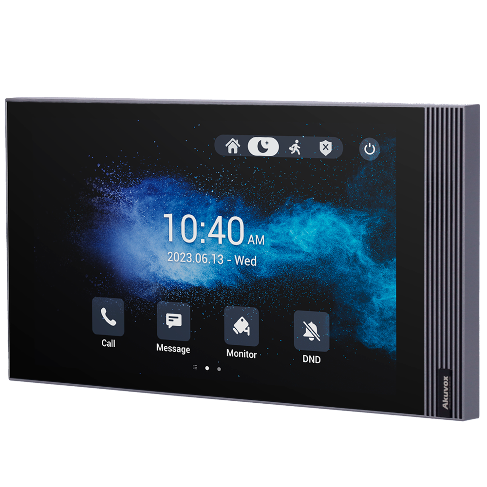 [AK-S562-S] (AK-S562-S) Moniteur Linux pour portier vidéo - Écran TFT de 7" | Montage en surface - Audio bidirectionnel Crystal Clear | Easy UI - TCP/IP, PoE, SIP standard - Maintenance sur le Cloud - Connexion du moniteur et des platines via le Cloud
