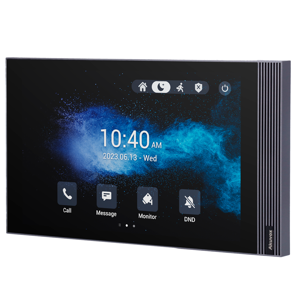 [AK-S563] (AK-S563) Moniteur Android 12.0 pour portiers vidéo - Écran IPS de 8" - Audio bidirectionnel Crystal Clear | Easy UI - TCP/IP, PoE, SIP standard - Maintenance du Cloud | Applications tierces - Connexion du moniteur et des platines via le Cloud