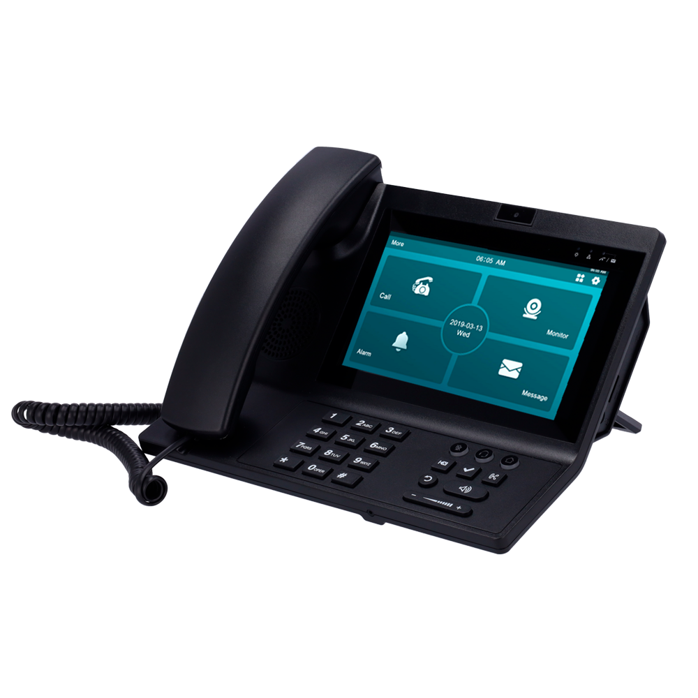 [AK-VPRG49] (AK-VPRG49) Moniteur principal Android 9.0 pour interphones vidéo - Ecran TFT de 7" - Audio bidirectionnel Crystal Clear - TCP/IP, PoE, Wi-Fi, Bluetooth, SIP standard - Maintenance du Cloud | Applications tierces - Connexion via le Cloud | Caméra intégrée