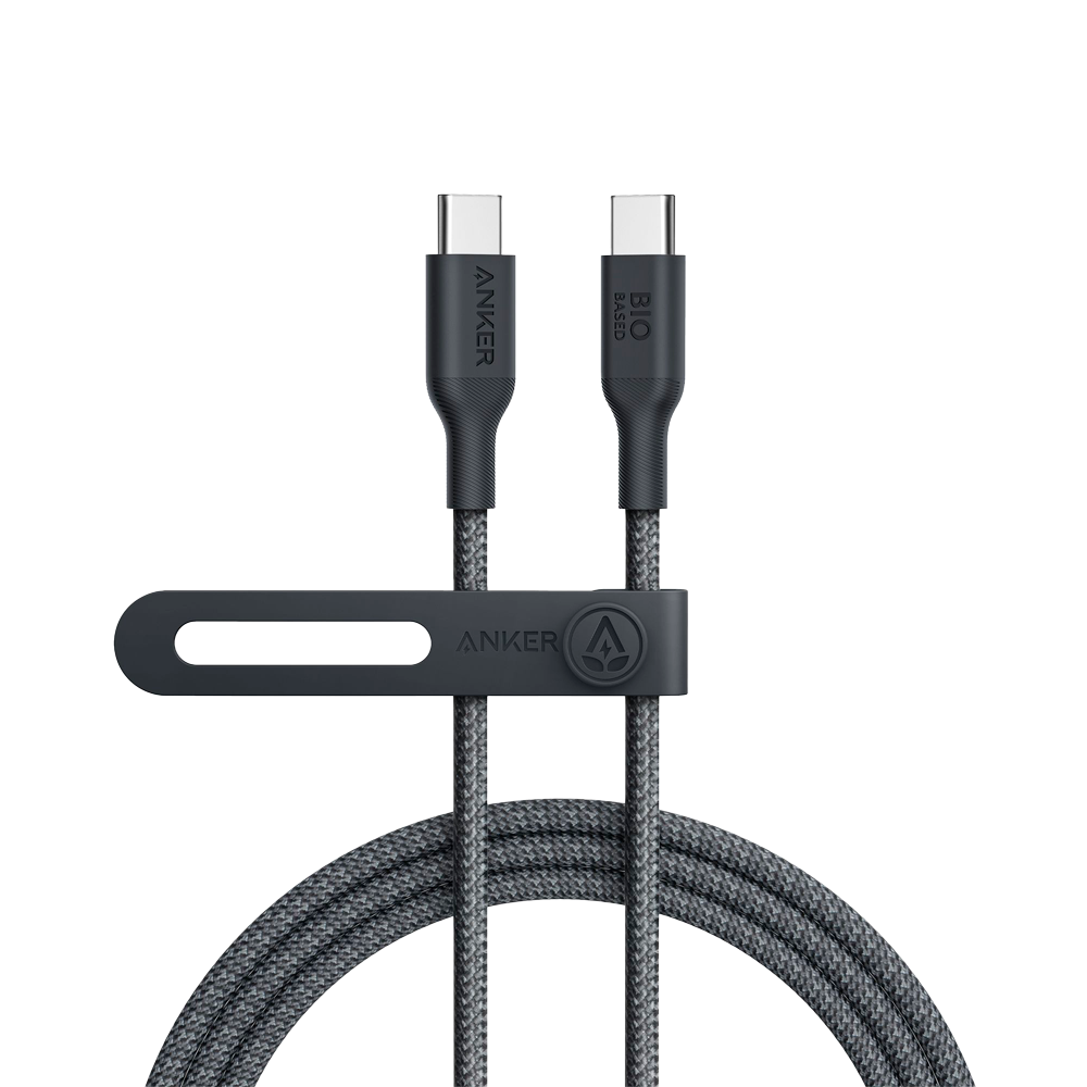 [ANK-544-USBC-USBC-180-B] (ANK-544-USBC-USBC-180-B) Anker - Câble USB2.0  - USB-C à USB-C - Câble tressé en bio-nylon - Longueur 1.8m - Couleur noir