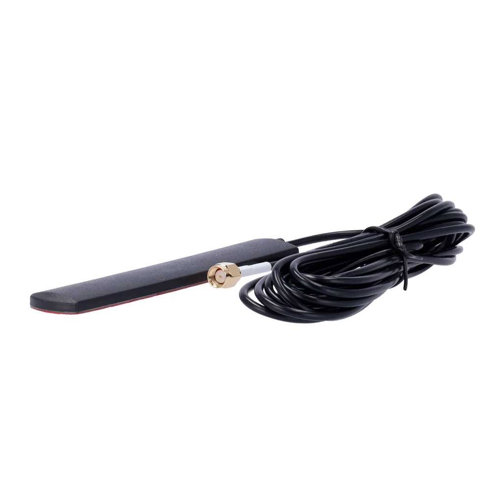 (ANT-4G-05D-O-O-ST) Antenne 4G - Fréquence 4G 850-960/1710-2700MHz - Connecteur mâle SMA - Installation à l'intérieur - Profit 4G 5dBi - Câble de RG174 3 mètres de long