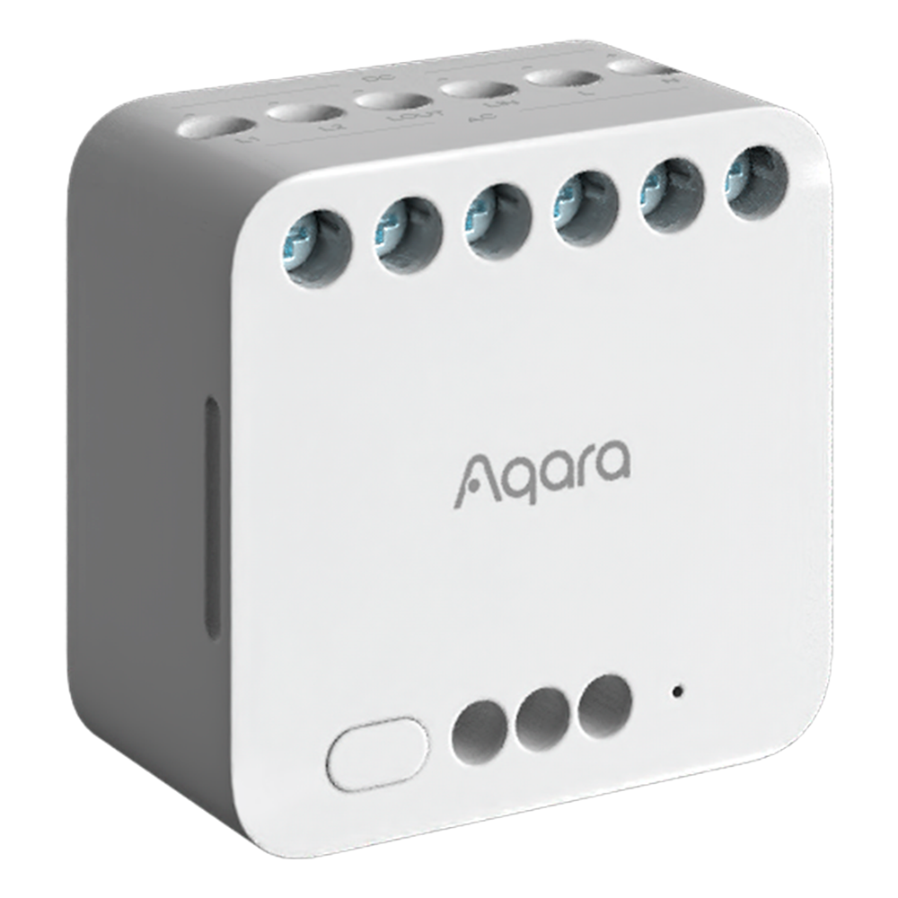(AQ-DCM-K01) Aqara Module double relais T2  - Zigbee 3.0 / Matter over Zigbee - Contrôle du moteur / Contrôle de l'énergie - Nécessite le HUB AQARA - Protection contre les surcharges - Prend en charge Apple Homekit, Google, Alexa