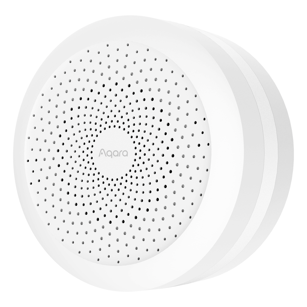 (AQ-HM1S-G02) Hub Aqara M1S Gen 2 - Wi-Fi 2.4 GHz / Zigbee 3.0 / Bluetooth / Matter - HUB / Passerelle - Haut-parleur intégré de 2 watts - Capteur de lumière et éclairage RVB - Prend en charge Apple Homekit, Google, Alexa