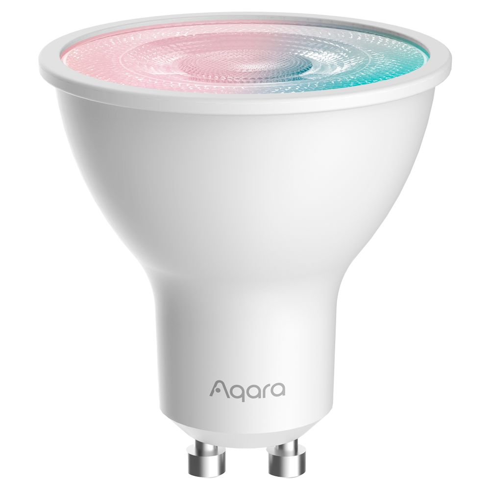 (AQ-LB-L03D) Aqara Bombilla LED T2 (RGB CCT, GU10) - Zigbee 3.0  / Thread / Bluetooth - Soporta Matter - Requiere AQARA HUB 3.0 / Border Router - 25.000 Horas de vida - Soporta Apple Homekit, Google, Alexa