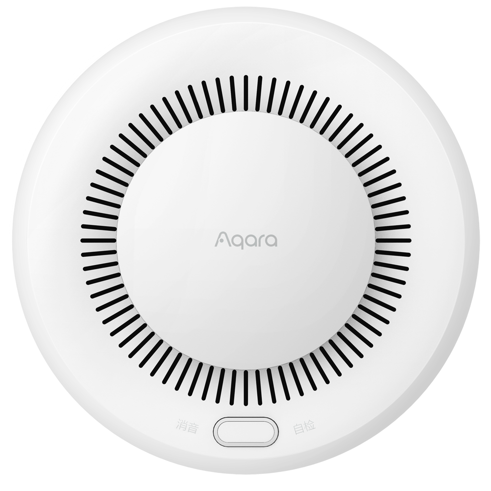 (AQ-SD-S01D) Aqara Sensor Detector de Humo - Sensor fotoeléctrico - Zigbee 3.0  - Requiere AQARA HUB - Batería hasta 10 años de duración - Soporta Apple Homekit, Google, Alexa