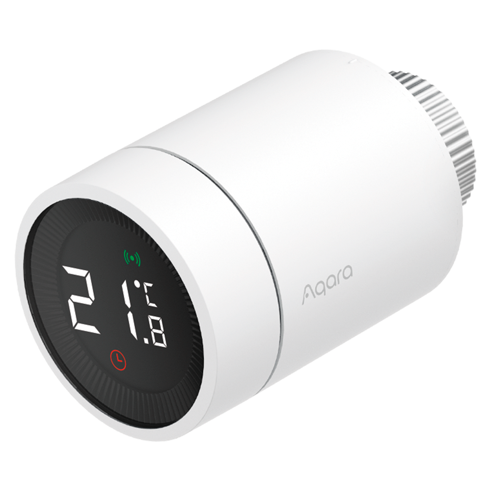 (AQ-SRTS-A01) Thermostat de radiateur Aqara E1 - Zigbee 3.0 / Matter over Zigbee - Tête thermostatique intelligente - Nécessite le HUB AQARA - Batterie 1 an(s) d'autonomie - Prend en charge Apple Homekit, Google, Alexa