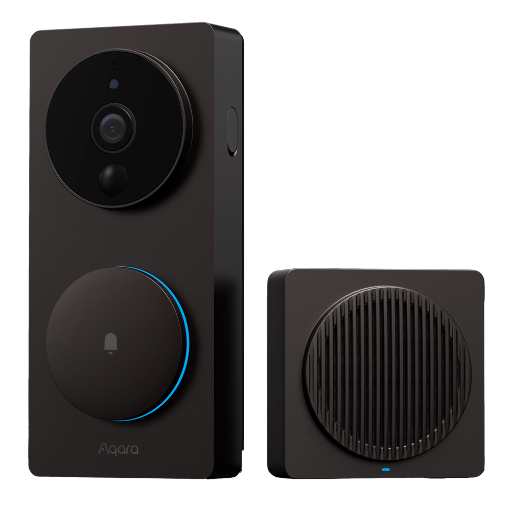 (AQ-SVD-C03) Aqara Smart Video Doorbell G4 - Zigbee 3.0 / Wi-Fi 2.4Ghz  - Matter over Wi-Fi - Sonnette vidéo intelligente - Reconnaissance faciale par l'IA - Prend en charge Apple Homekit, Google, Alexa