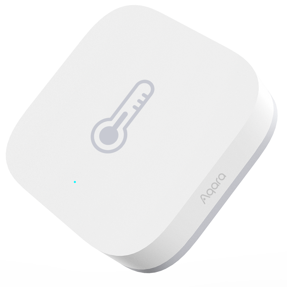 (AQ-TH-S02D) Capteur de température et d'humidité Aqara T1 - Zigbee 3.0  - Données historiques - Nécessite le HUB AQARA - Batterie 2 années de vie - Prend en charge Apple Homekit, Google, Alexa