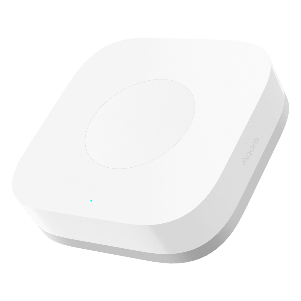 (AQ-WB-R02D) Bouton Aqara sans fil individuel T1 - Zigbee 3.0  - Matter et Zigbee - Nécessite le HUB AQARA - 3 Actions configurables - Prend en charge Apple Homekit, Google, Alexa