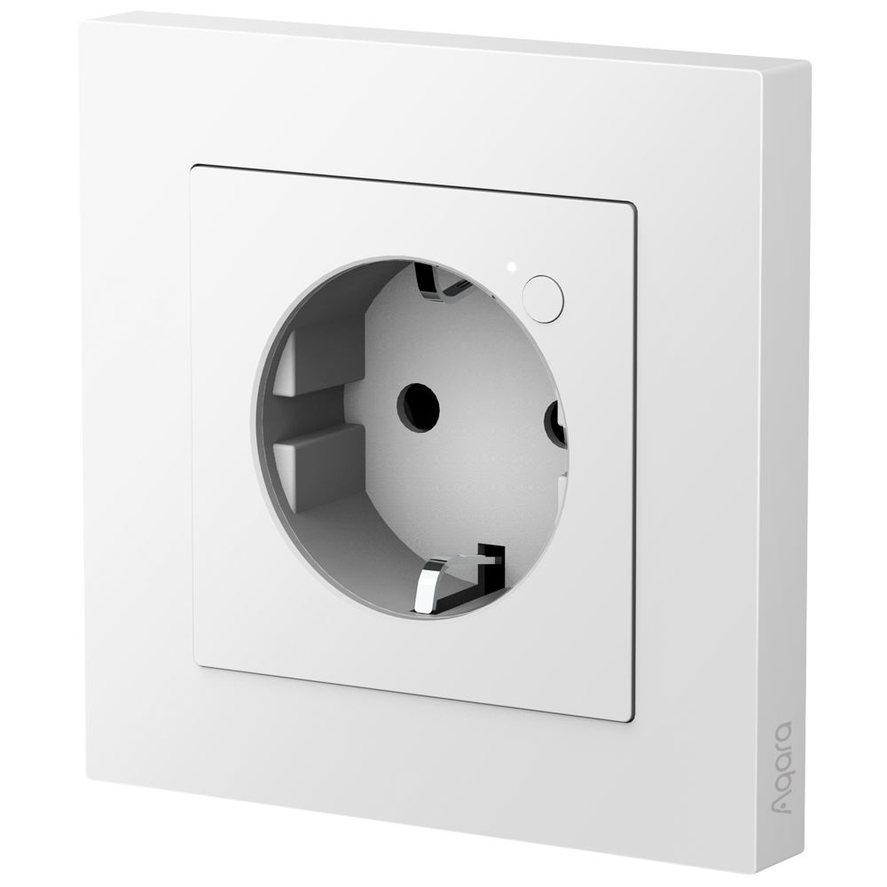 [AQ-WP-P01D] (AQ-WP-P01D) Prise murale Aqara H2 - Zigbee 3.0 - Matter et Zigbee - Protection contre la haute tension - Contrôle de la consommation / Minuterie - Prend en charge Apple Homekit, Google, Alexa