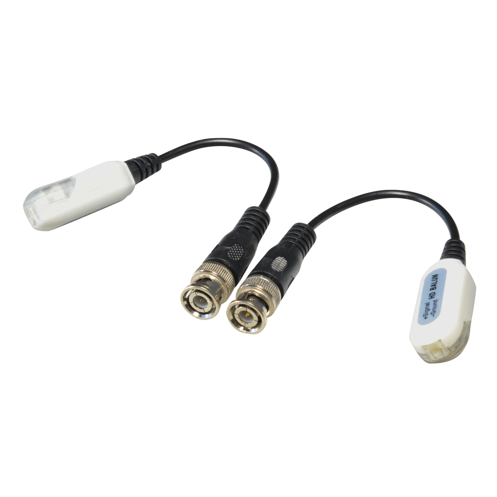 [BA609-HAC] (BA609-HAC) Émetteur Récepteur passif par paire SAFIRE - Optimisé pour HDTVI / HDCVI / AHD - 1 canal de vidéo - Passif, connecteur de 2 chevilles - Portée: 200 ~ 400 m - 2 unité | Connexion rapide