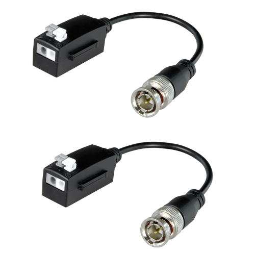 [BA612P-HAC-B] (BA612P-HAC-B) Émetteur Récepteur passif par paire SAFIRE - Optimisé pour HDTVI,HDCVI et AHD - 1 canal de vidéo - Passif, connecteur de 2 chevilles - Portée: 200 m - 2 unités