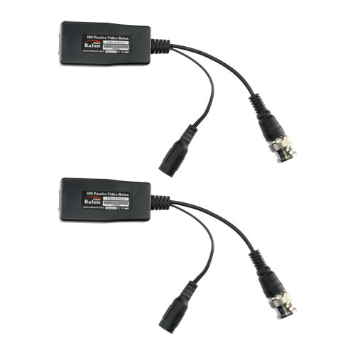 (BA621P-HAC) Émetteur Récepteur passif par paire SAFIRE - 4N1 (HDTVI, HDCVI, AHD et CVBS) - 1 canal de vidéo et alimentation - Connecteur RJ45, BNC et Jack - Portée: 190 ~ 440 m - 2 unités