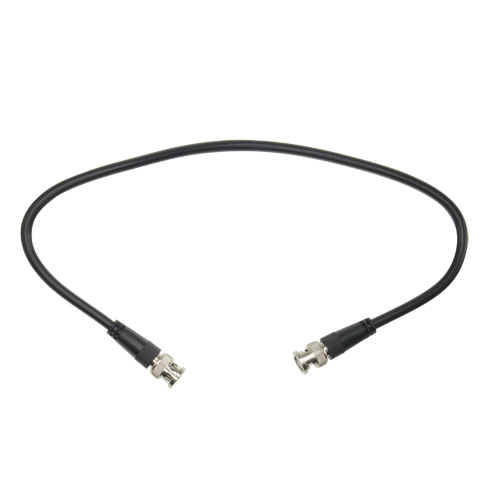 [BNC1-50] (BNC1-50) Câble coaxial preparé - BNC mâle à BNC mâle - Coaxial RG59 - Longueur 0,5 m - Pour connexion de Balun femelle à DVR - Construction robuste