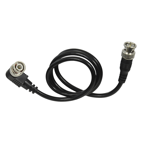[BNC1-60-L] (BNC1-60-L) Câble coaxial RG59 - Connecteur BNC mâle coudé - Connecteur BNC mâle droit - 60 cm de long - Vidéo - Faibles pertes