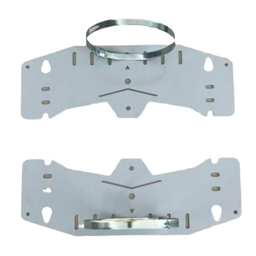 (BOXPOLE-4030) Support mural ou sur poteau - Diamètre 90-100 Ø  - 2 pièces - Compatible avec BOX-403017-IP65 et BOX-403022-IP65