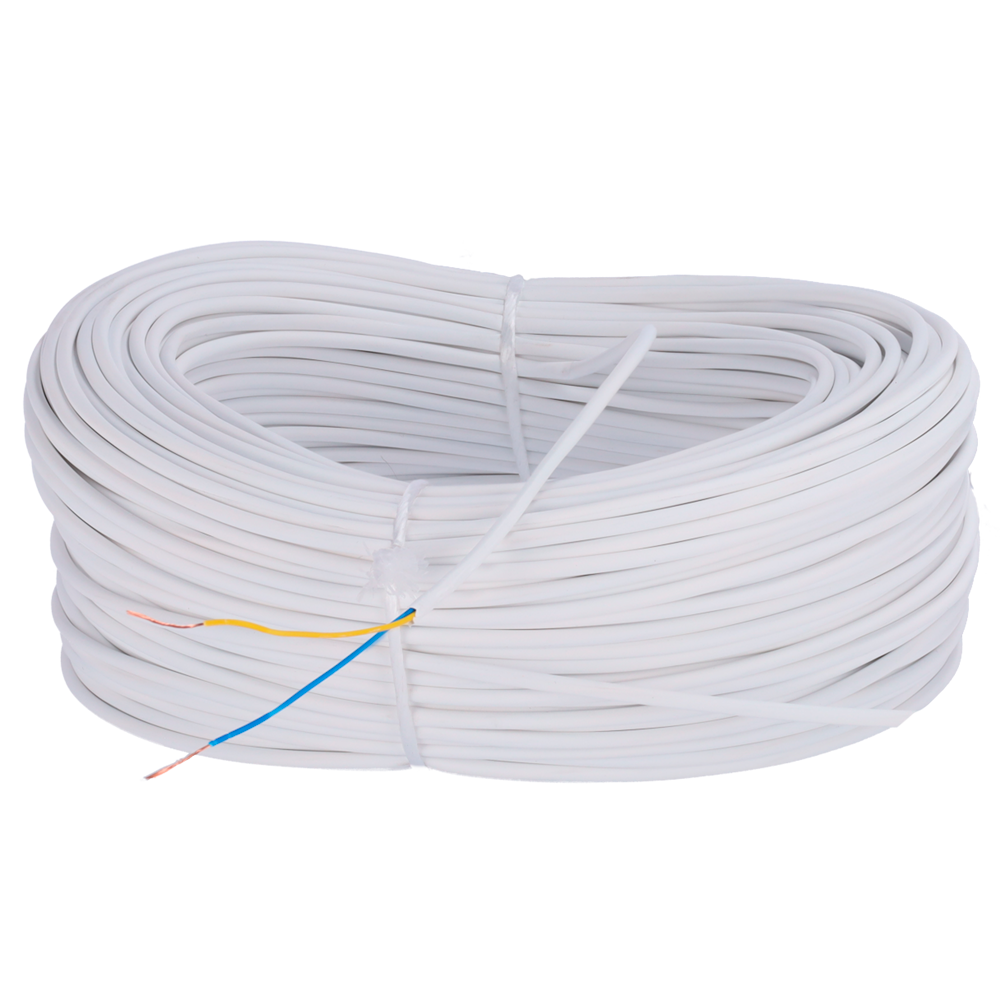 [CA2-100-H-INTERCOM] (CA2-100-H-INTERCOM) 2 conducteurs - Conducteur en cuivre électrolytique flexible Classe 5 - Isolation et gaine en polyoléfine LSH0 - Bobine de 100 mètres - Certificat CPR Eca - Faibles pertes