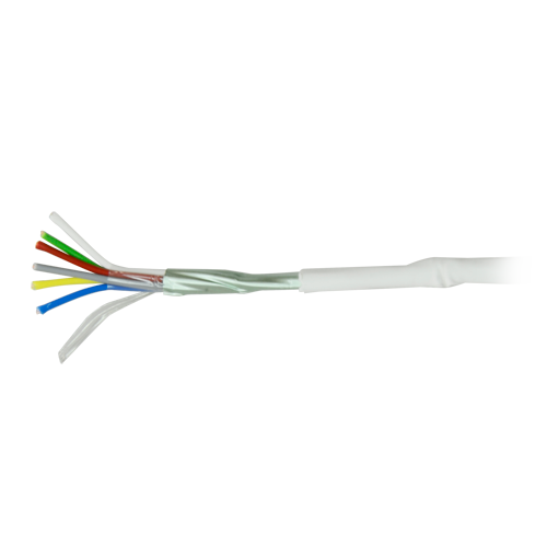 [CA6-100-H] (CA6-100-H) 6 conducteurs - Conducteur cuivre électrolytique flexible - Écran l'Aluminium poliéster+drenaje CuSn - Bobine de 100 mètres - Certificat CPR: B2ca -s1a, d0, a1 - Faibles pertes