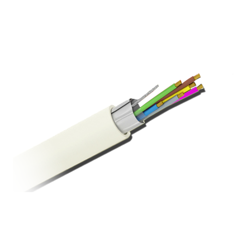(CA8-100-H) 8 conducteurs - Conducteur Cuivre électrolytique flexible Classe 5 - Écran l'Aluminium poliéster+drenaje CuSn - Bobine de 100 mètres - Certificat CPR: B2ca -s1a, d0, a1 - Faibles pertes