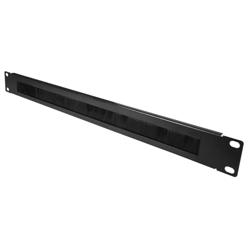 [CBBP-1U] (CBBP-1U) Panneau de brosse - Mesure maximale 1U - Apte pour Rack - Robuste et résistant - Couleur noir - Fabriqué en metal