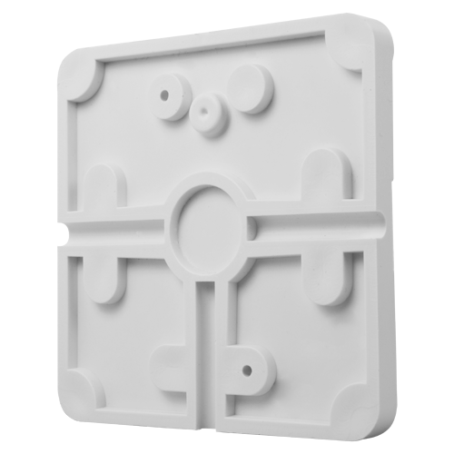 [CBOX-BC02-BASE] (CBOX-BC02-BASE) Couverture de jonctions pour la boîte de support - Convient pour une utilisation en extérieur - Permet de situer le passage du câblage à l'intérieur - En plastique - 128 mm (Hau) x 128 mm (Lar) x 13 (Prof) mm