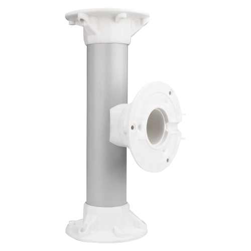 (CBOX-TN25) Double support plafond - Hauteur 25 cm - Convient pour l'intérieur et l'extérieur - Couleur blanche - Fabriqué en plastique
