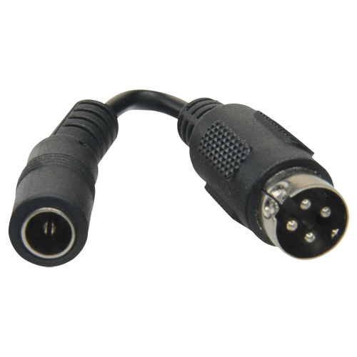 (CON-DC-HIK) Adaptateur DC - 105 mm de longueur - Connecteur femelle mini Din - Connecteur mâle standard - Adaptation alimentateur standard - Pour enregistreur vidéo SAFIRE