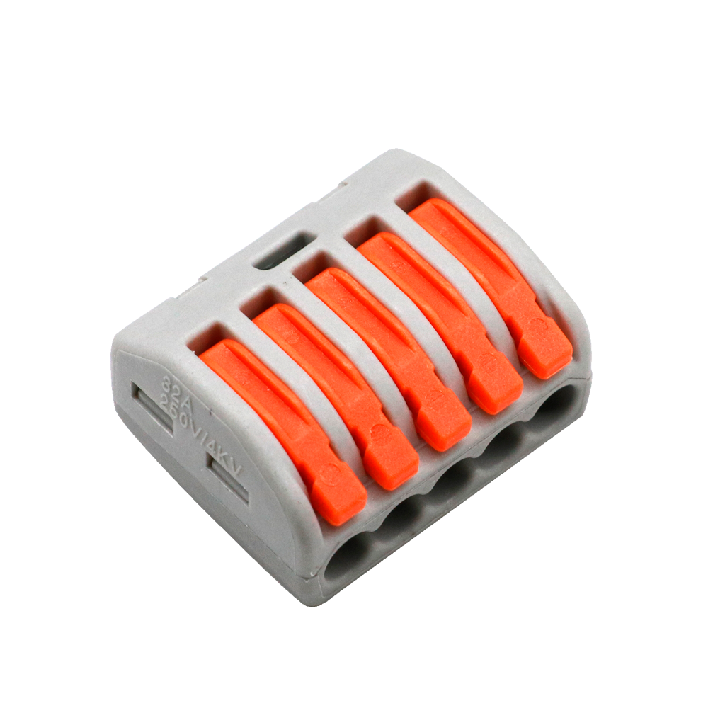 (CON-FAST-14) Safire -  Connecteur de câble - 1 Entrées et 4 Sorties  - Calibre de câble 28 ~ 12AWG - Longueur de la bande 10mm - 10 unités