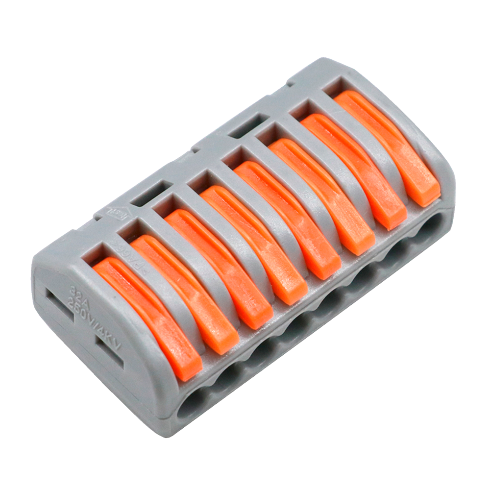 [CON-FAST-17] (CON-FAST-17) Safire -  Connecteur de câble - 1 Entrées et 7 Sorties  - Calibre de câble 28 ~ 12AWG - Section 0.08 m²~ 4 mm² - 10 unités