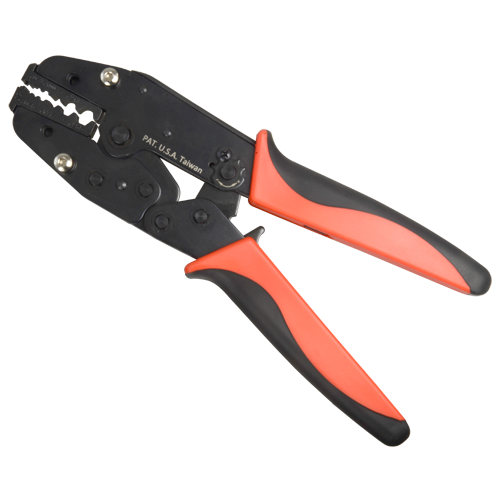 [CON100-CRIM] (CON100-CRIM) Pince à sertir - Capacité de 1.09 juaqu'à 6.48 mm - Câble RG58,59,62,174, F.Optique - Facile à utiliser - Prix accessible - Vis de réglage