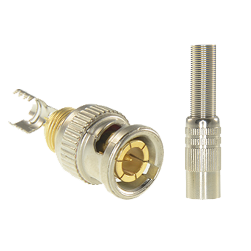 [CON116] (CON116) Connecteur SAFIRE - BNC à souder - Adapté à RG59 - il comprend un rétractable - Caisson protecteur - Connexion optimale