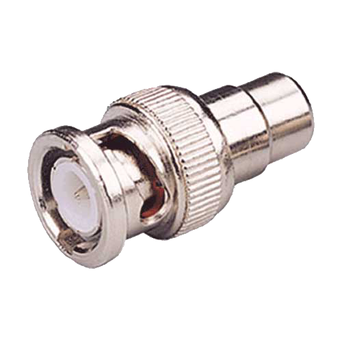(CON210) Connecteur - BNC mâle - RCA femelle - 25 mm (Pr) - 10 mm (L) - 5 g