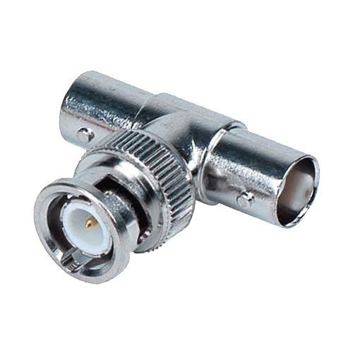 (CON250) Connecteur SAFIRE type "T" - BNC mâle - 2 BNC femelle - 30 mm (Pr) - 10 mm (L) - 10 g