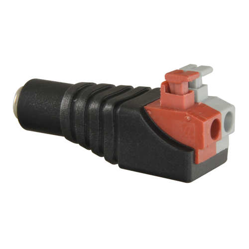 (CON285A) Safire - Connecteur DC femelle , connection facil et simple - Sortie +/ de 2 terminaux - 36 mm (Pr) - 13 mm (L) - 5 g