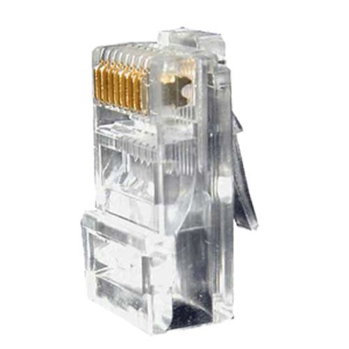 [CON300-CAT6] (CON300-CAT6) Connecteur - RJ45 CAT6 à sertir - Compatible avec câble UTP - 20 mm (Pr) - 10 mm (L) - 5 g