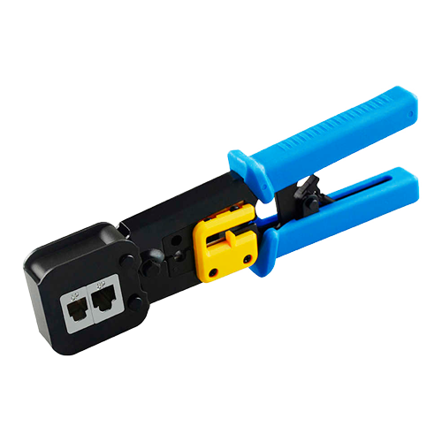 [CON300-CRIM-EZ] (CON300-CRIM-EZ) Outil de sertissage pour connecteur - Modèle professionnel de haute Qualité - Connecteurs: EZ-RJ45, RJ11,  RJ12 et RJ22  - câble: UTP - Rapide et facile à utiliser - Lame à couper de câble