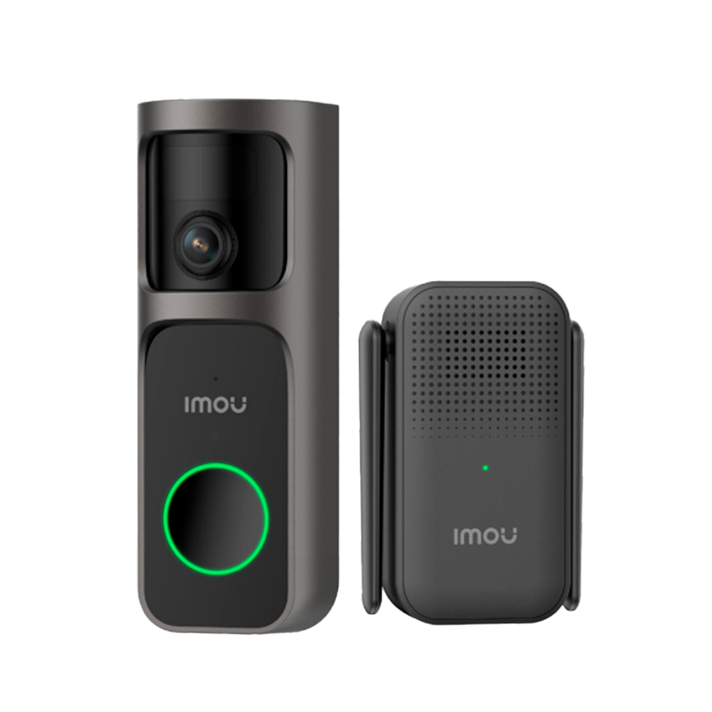 [DB-3EP-4M0W/DS3-IMOU] (DB-3EP-4M0W/DS3-IMOU) Sonnette 3 Kit 4MP - Wi-Fi 2.4 GHz / 5000mAh ou CA 8~24V - Objectif panoramique 360º / IR 5m - Bouton d'appel / audio bidirectionnel - Capteur PIR / Détection humaine - Carillon / Répéteur Wi-Fi / Audio