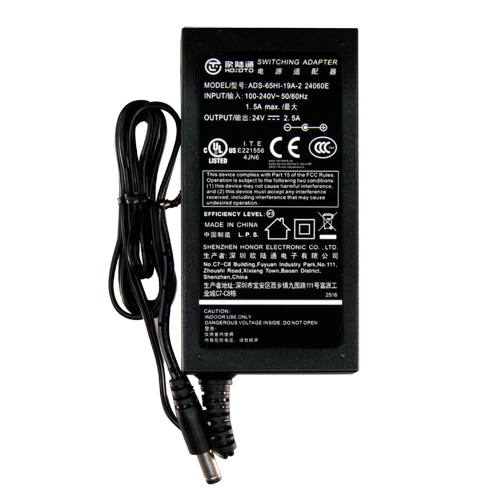 [DC2425] (DC2425) Alimentateur électronique - 24 V / 2500 mA - Dimensions réduites - 110 (H) x 55 (L) x 30 (Pr) mm - 220 g - Stabilisé