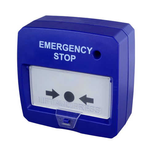 [DMT-D9000-MCP-B] (DMT-D9000-MCP-B) Bouton réarmable - Spécial pour centrale d'extinction - Arrêt d'urgence - Installation sur une surface - Réarmement à la main ou avec une clé