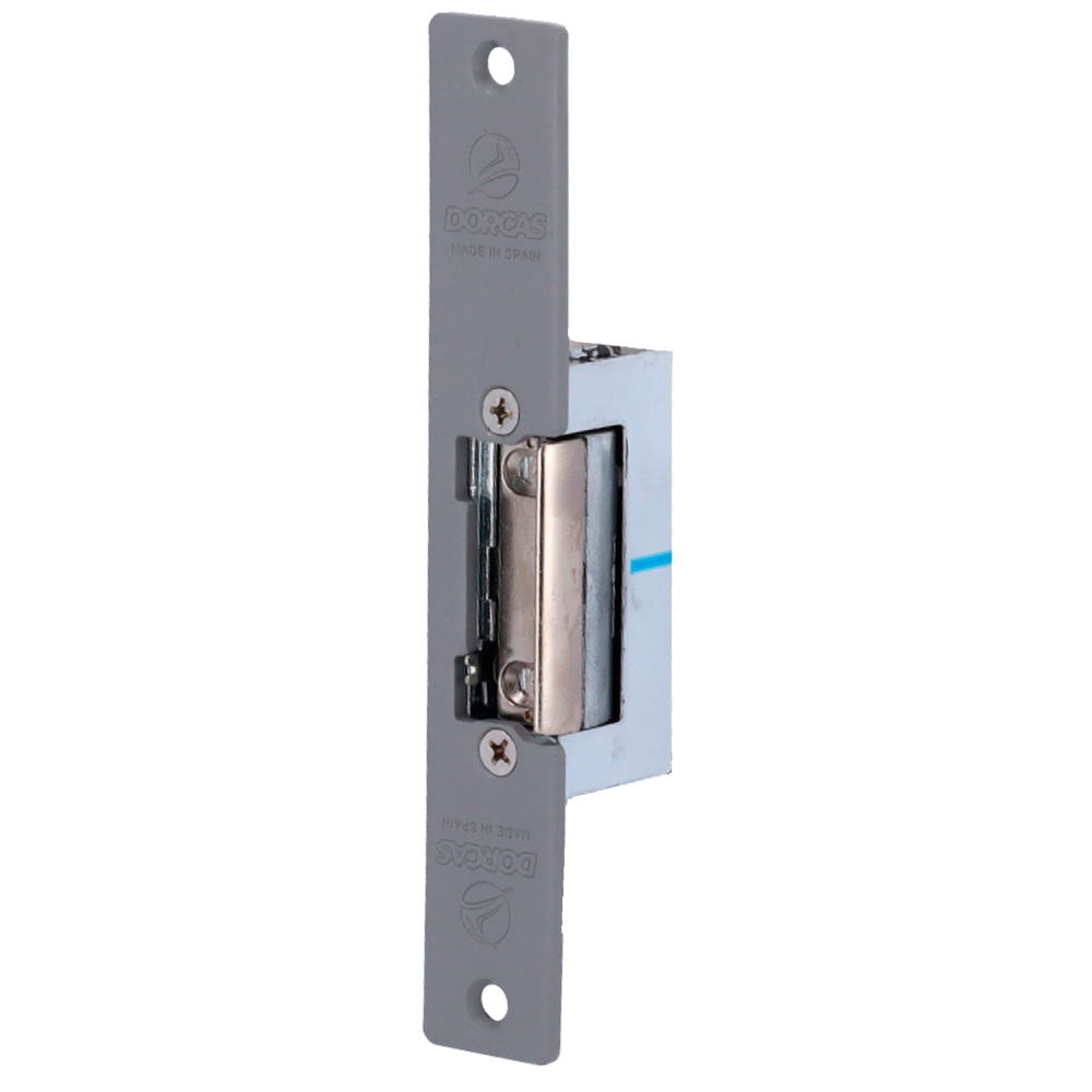 [DR-54NDF/S] (DR-54NDF/S) Gâche électrique Dorcas - Pour porte simple | Pêne réglable - Mode ouverture Fail Secure (NO) - Force de maintien 330 kg - Alimentation CA/CC 8-12V - Passage libre