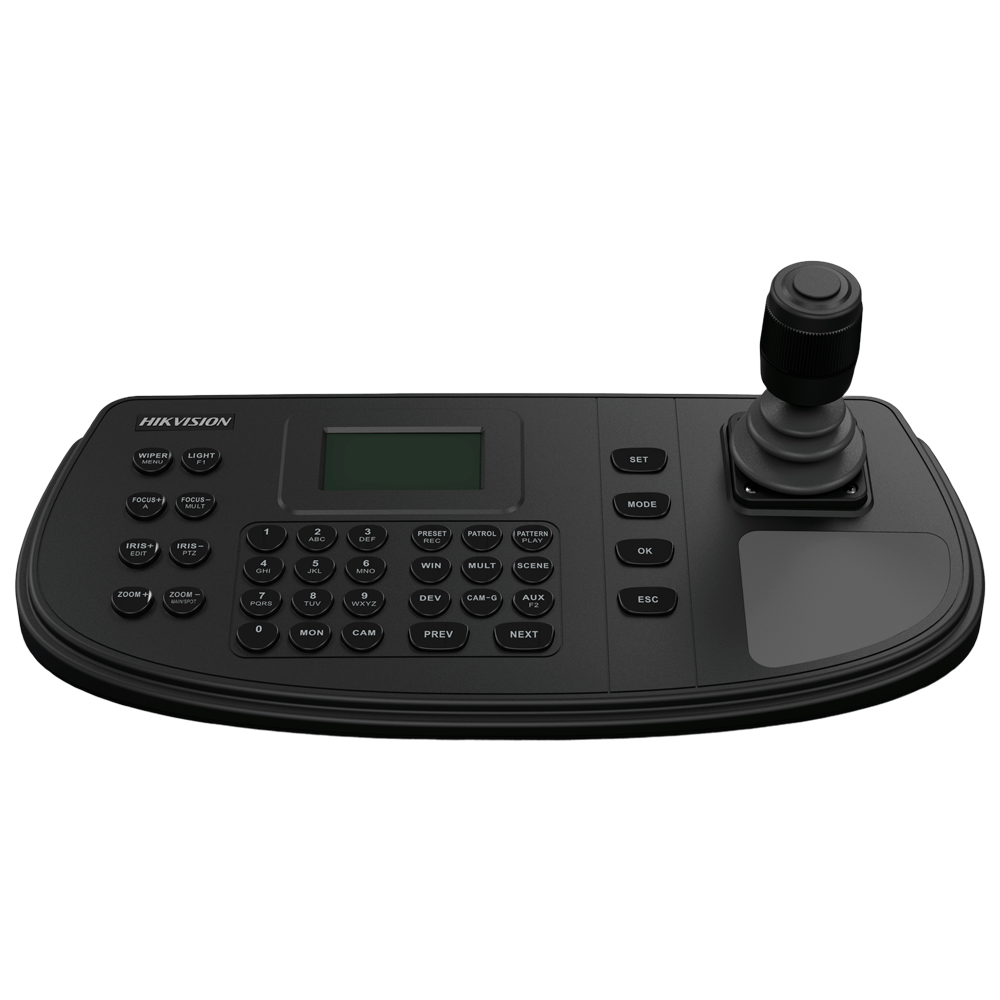 [DS-1006KI] (DS-1006KI) Clavier IP Hikvision - Contrôle du port série - Joystick 4 axes - Connexions RS-485, RS-232, RS-422, USB - Écran 128x64